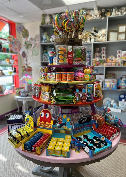 Candy display at Candy and Chronicles