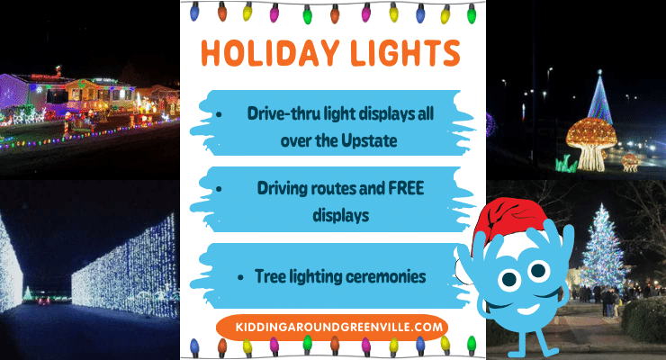 See Christmas lights, Greenville, SC