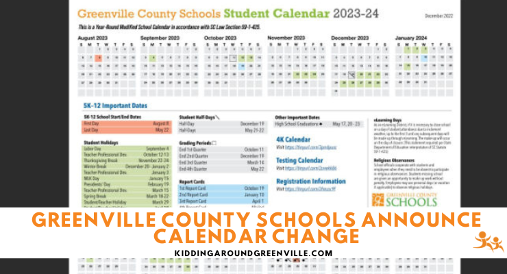 Greenville School District Calendar 2025: A Comprehensive Guide ...