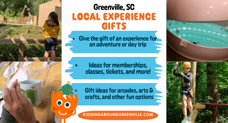 Experience gift ideas for Greenville, South Carolina
