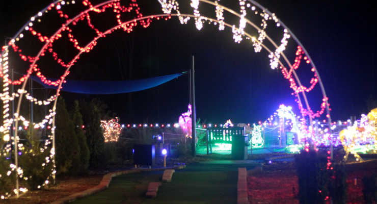 Christmas lights in Greenville, SC