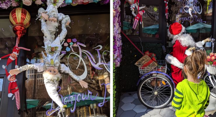 Downtown Greenville, SC holiday window decorating contest