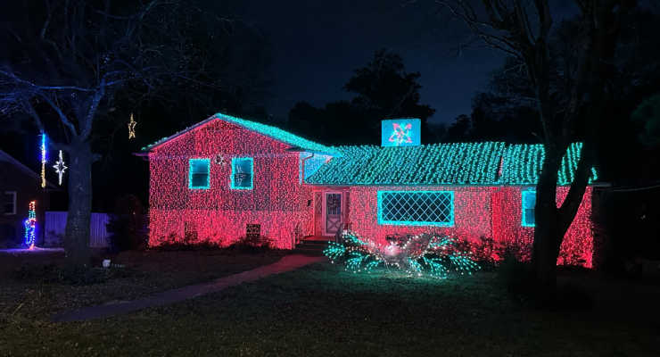 Christmas lights in Greenville, SC