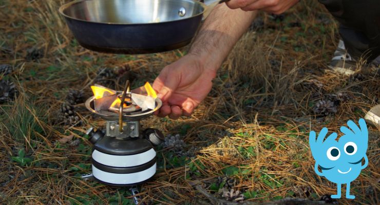 Use a camp stove during a power outage