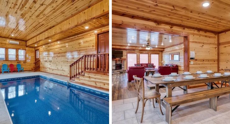Pigeon Forge, Tennessee vacation rental with indoor private pool