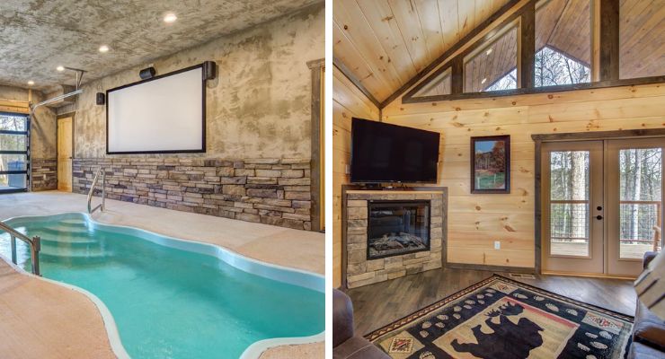 Vacation home with heated indoor pool in Gatlinburg, Tennessee