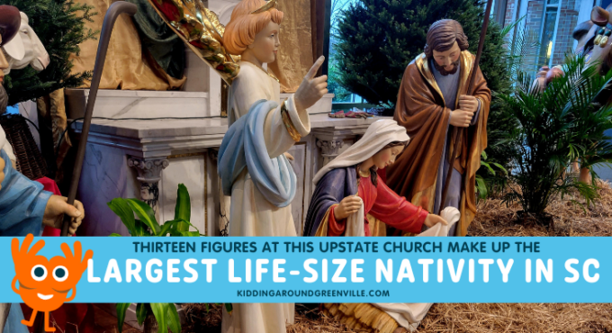 life-size nativity