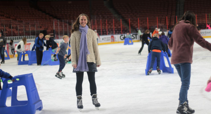 Skating on the big ice in Greenville, SC