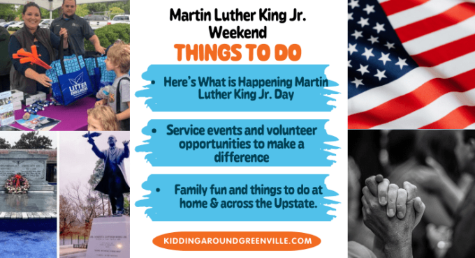 Things to do in Greenville, South Carolina during Martin Luther King Jr. weekend.