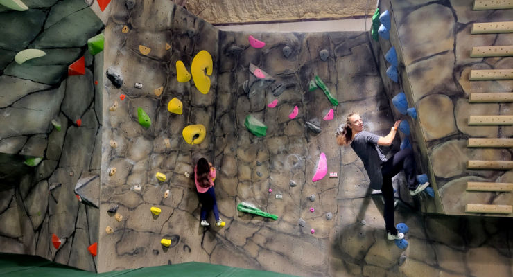 bouldering at projectrock