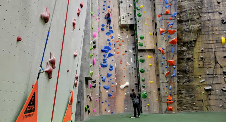 indoor rock climbing at ProjectROCK in Easley, SC
