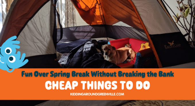 Things to do for cheap indoors, like building a tent!