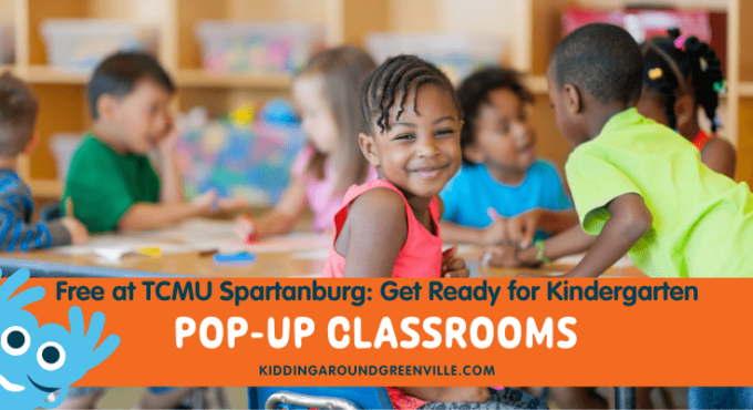 Pop-up classrooms at TCMU Spartanburg for rising kindergarteners.