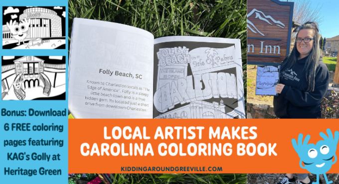 Brandi Grover, Greenville artist makes Carolina coloring books