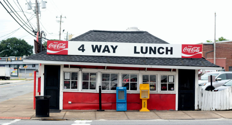 The 4 Way Lunch restaurant in Cartersville, Georgia