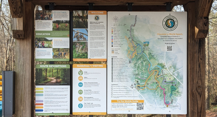 Conestee map with Swamp Rabbit Trail system