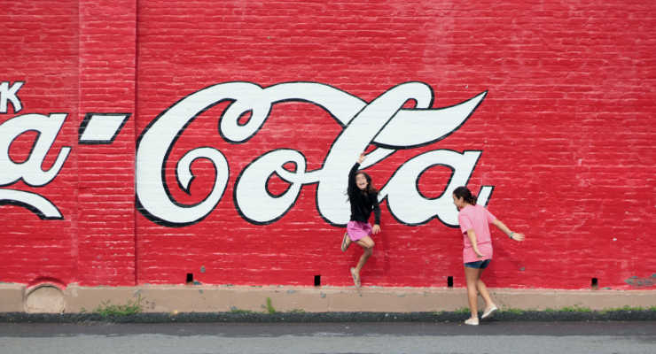 A Coca Cola mural in Downtown Cartersville
