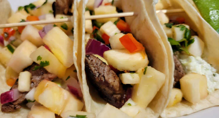 Tacos from Maine Street Coastal Cuisine.