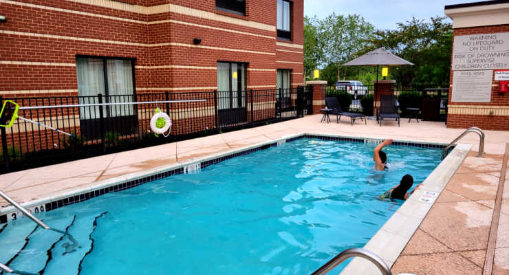 The pool at Towneplace Suites
