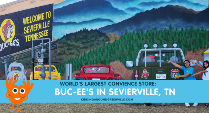 Sevierville TN buc-ee's mural