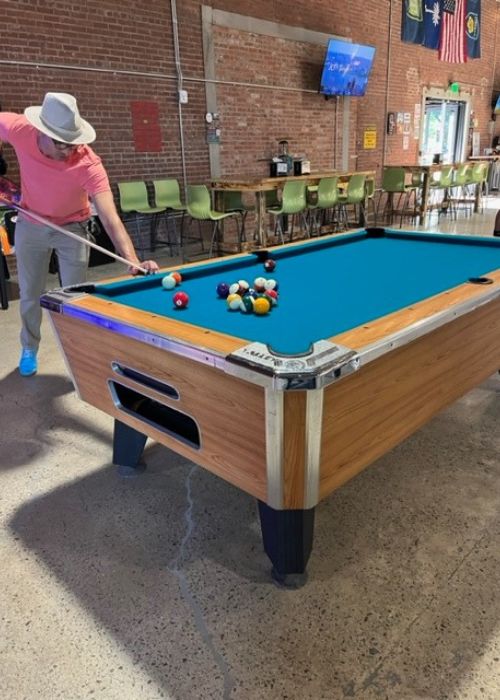 Playing pool at Magnetic South