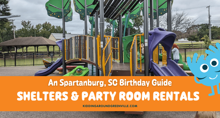shelter and party room rentals in Spartanburg, South Carolina