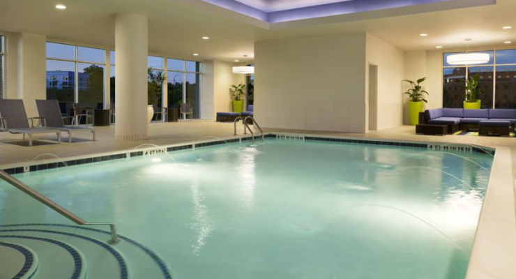 Indoor pool at Embassy Suites Riverplace