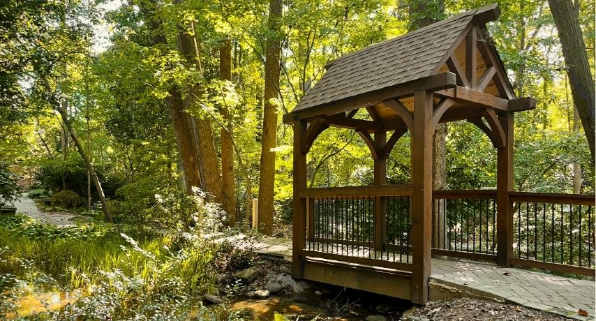 Corrie's Bridge at Hatcher Garden in Spartanburg, SC