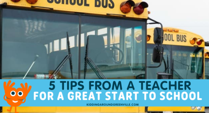 5 tips from a teacher for a great start to school