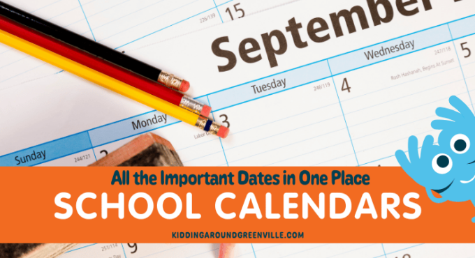 School Calendars near Greenville, SC