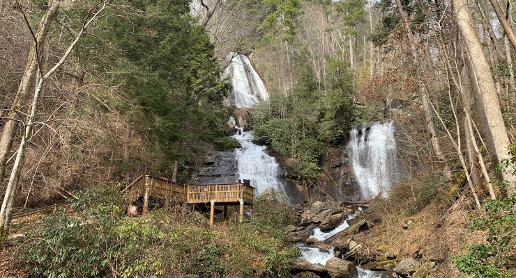 Double waterfall, Anna Ruby FAlls