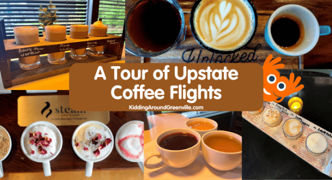 Coffee flights near Greenville, SC: Coffee shops with coffee flights on the menu