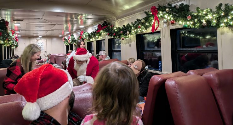 Santa on the Polar Express