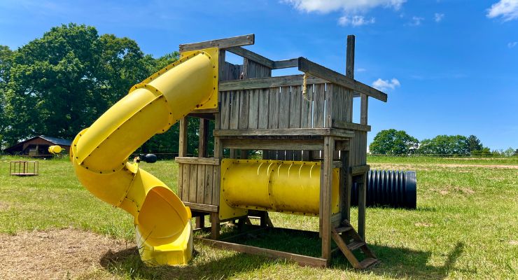 play structure at Greyrock Farms