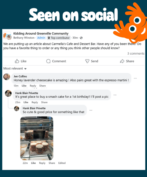 Carmella's seen on social