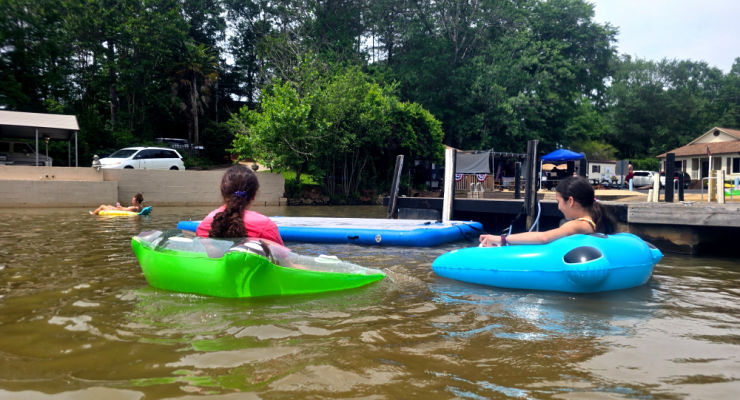 Floating at Saluda Lake Landing