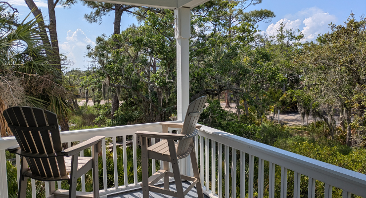 Backporch view from Fripp Island Rental