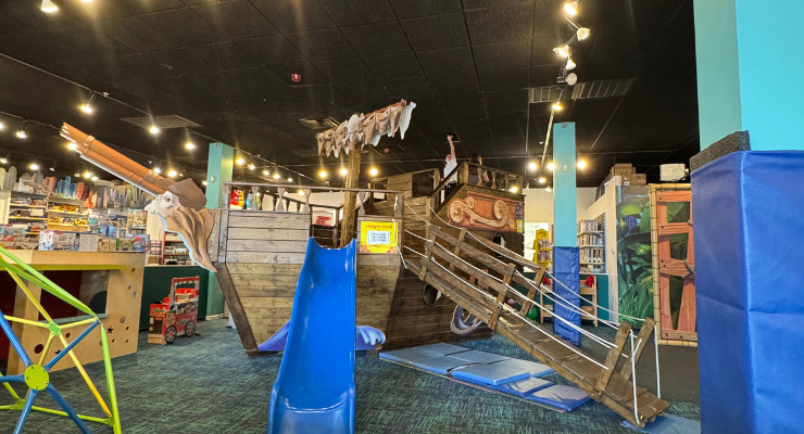 Pirate ship indoor play space in Knoxville, TN