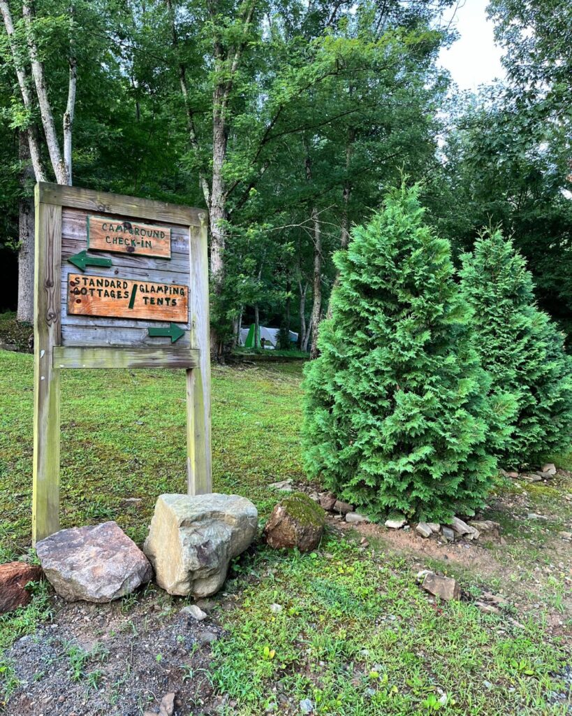 Sign for Wilderness Cove