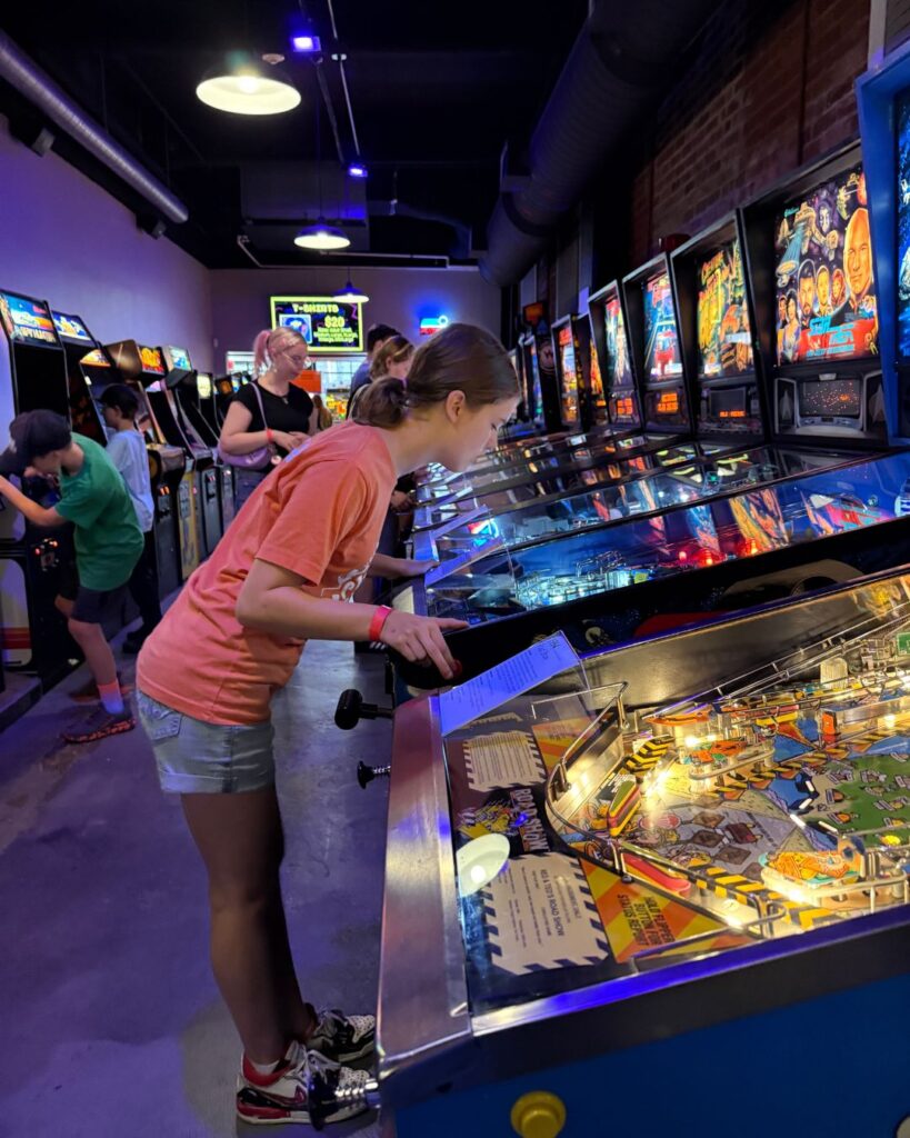 Playing pinball in Chattanooga, TN
