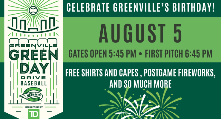 Green Day Celebration at the Greenville Drive