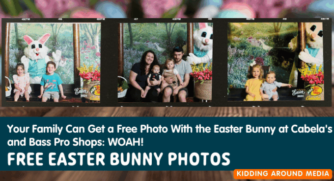 Cabelas and Bass Pro Shops: free Photo with the Easter Buunny