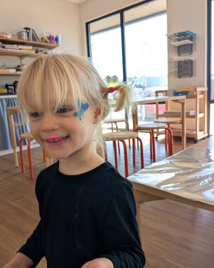Paints are toddler safe at Bloomhouse