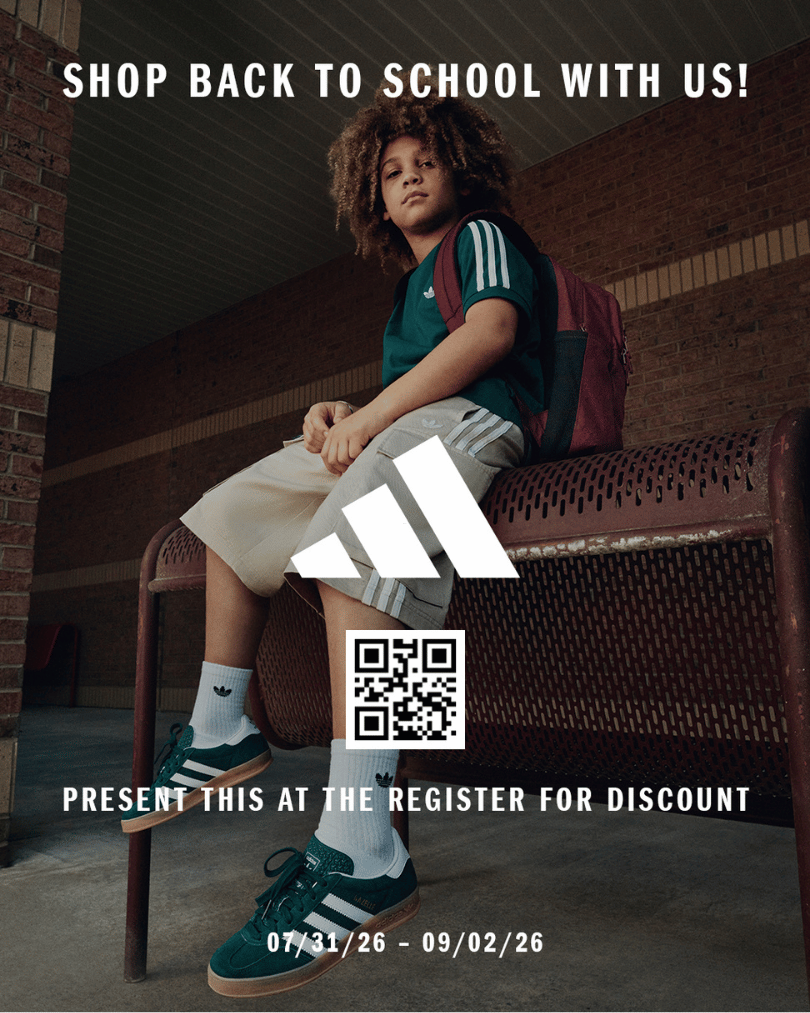 Back to School Adidas promo 2026