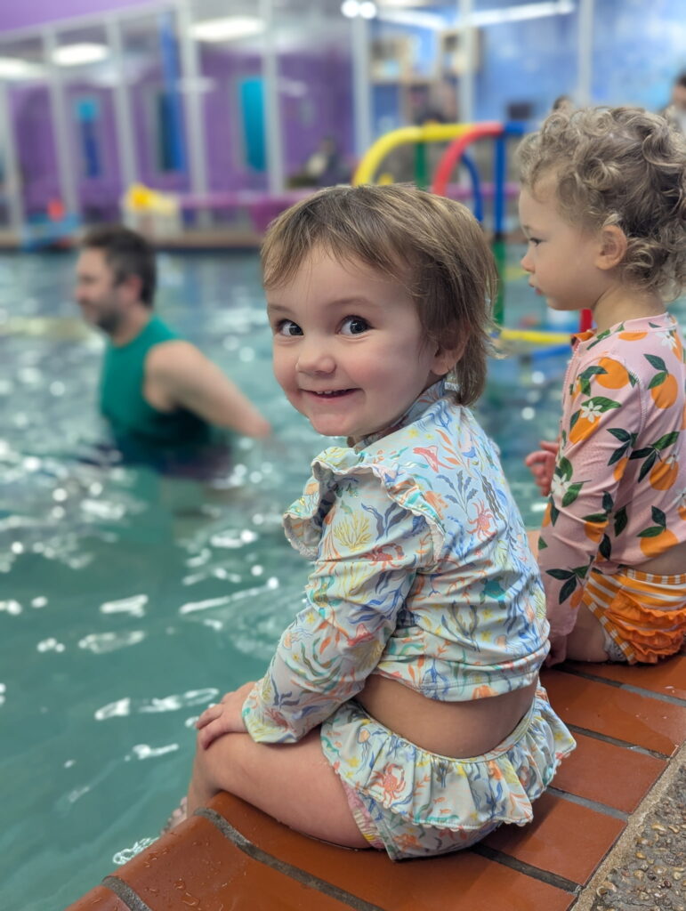 Embler Swim school | Children on side of pool