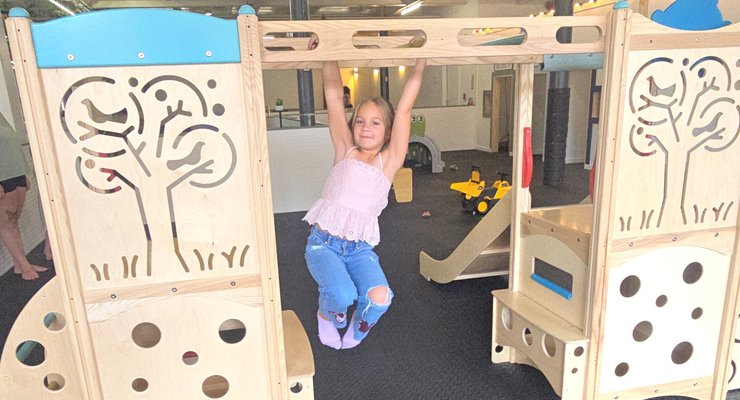Play area at Sip and Play Cafe in Taylors, SC