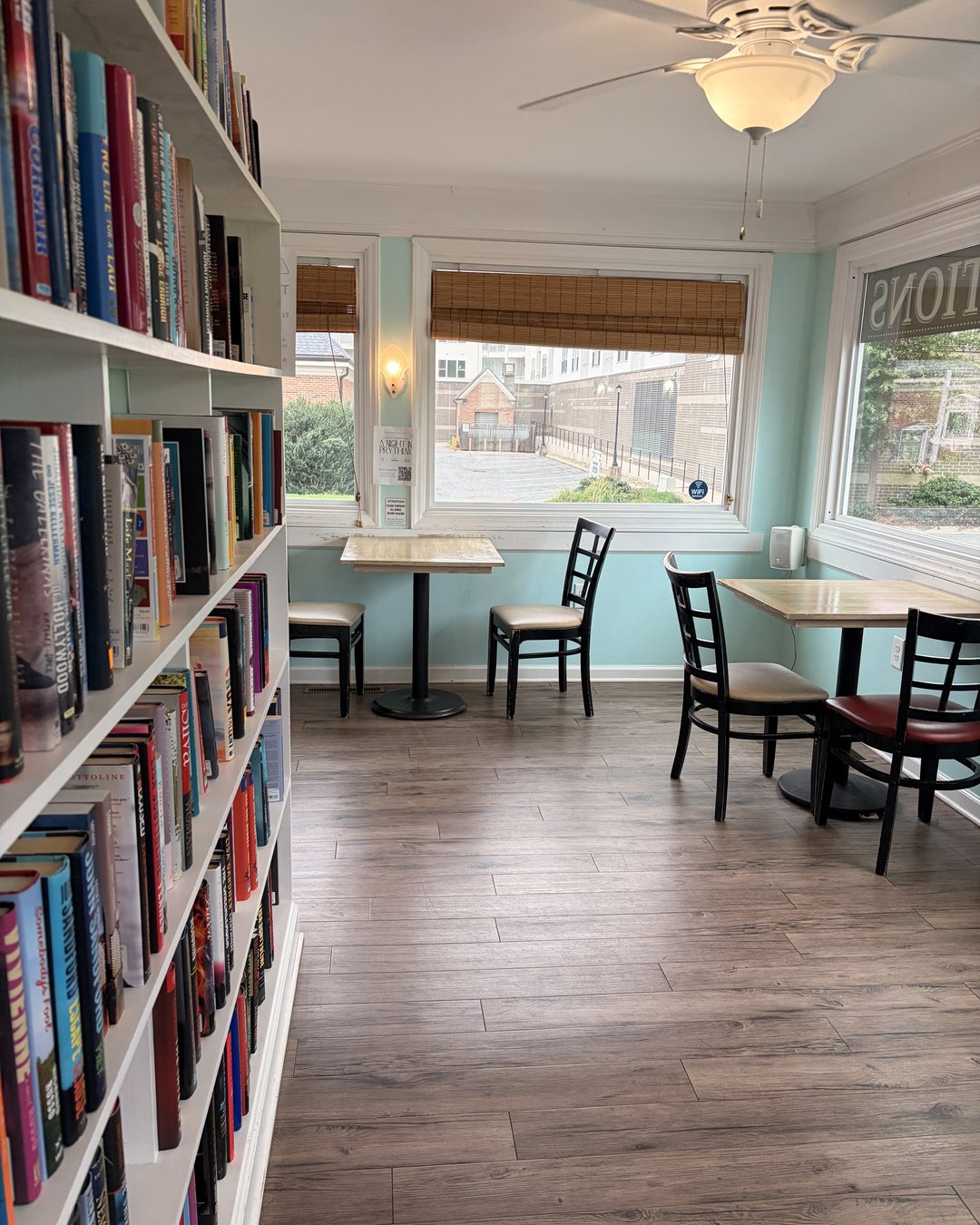 Editions Coffee and Bookstore exterior in downtown Kannapolis NC