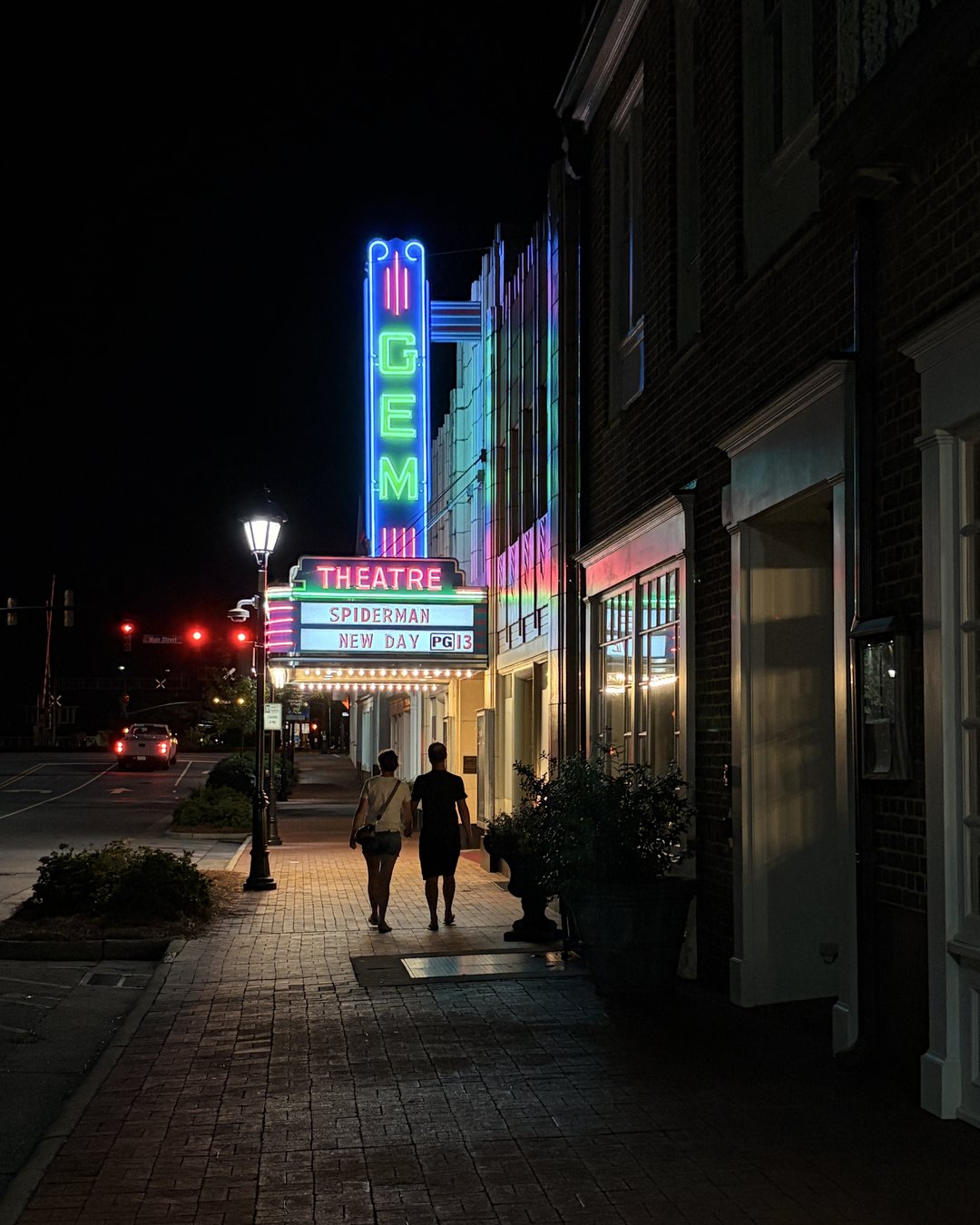 Gem Theatre historic marquee in downtown Kannapolis North Carolina