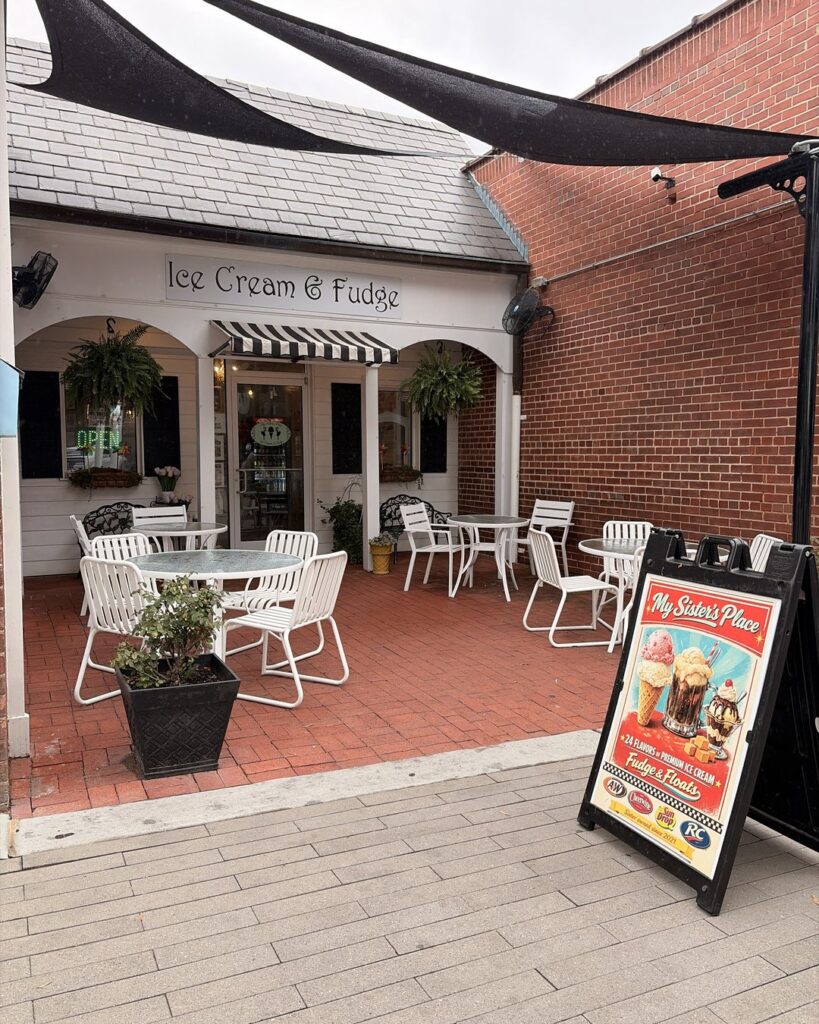 ice cream from My Sister's Place Ice Cream and Fudge in downtown Kannapolis NC