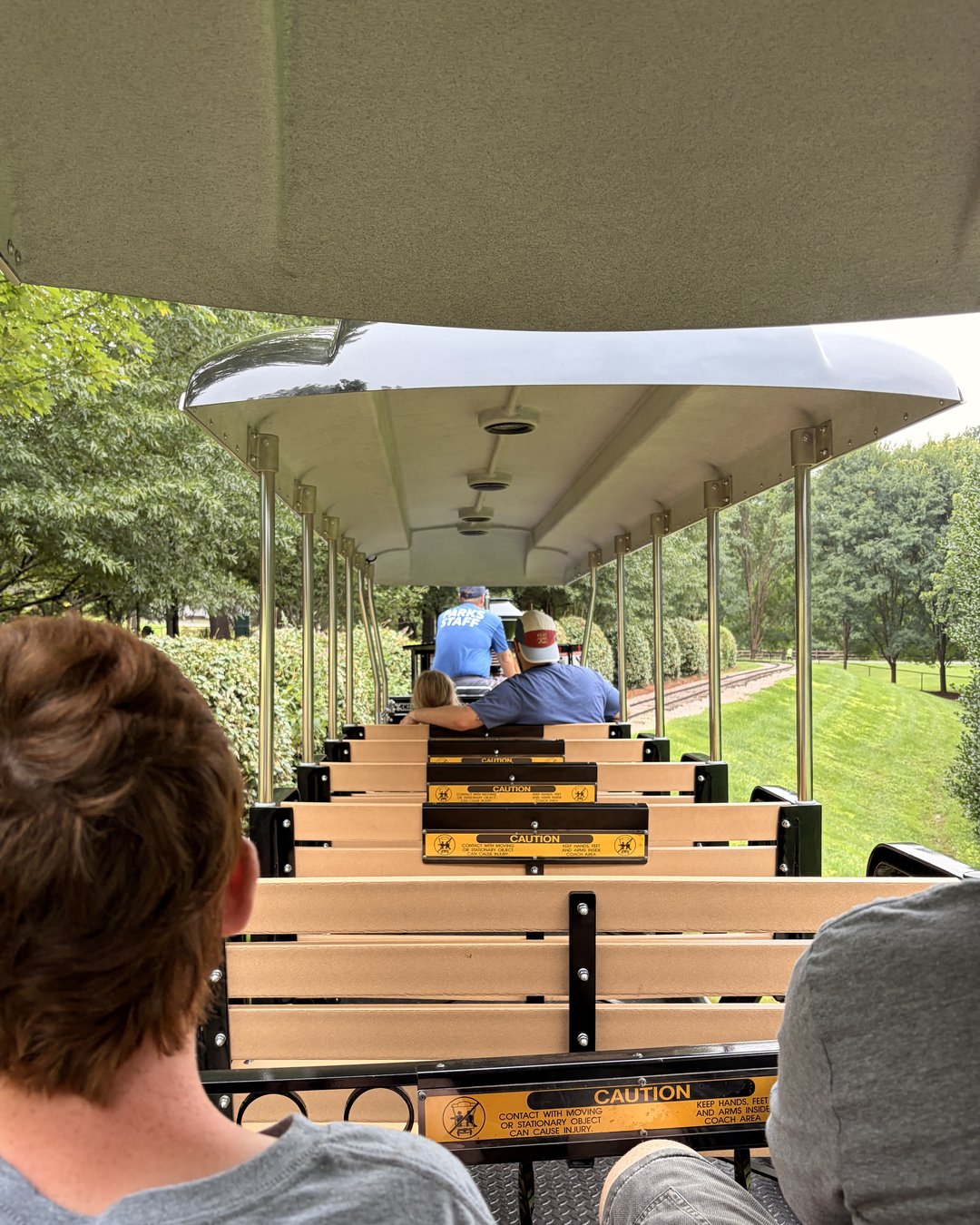 Rotary Express Train carrying families around Village Park in Kannapolis NC